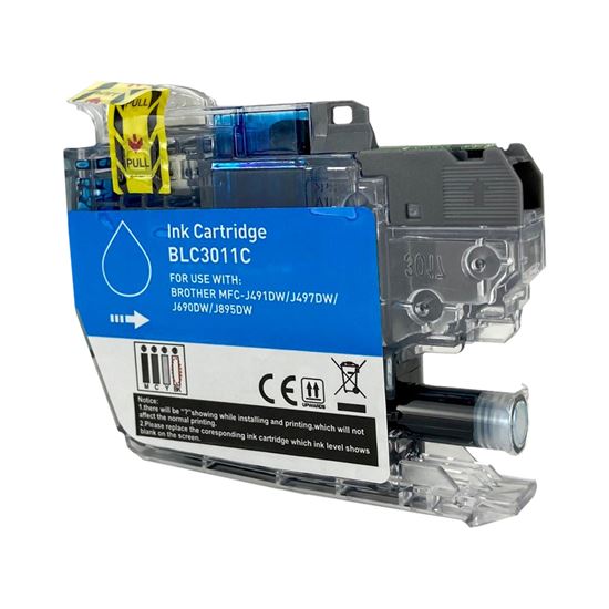 Compatible Brother LC3011 (LC3011C) InkJet Cartridge, Cyan 200 Yield 1