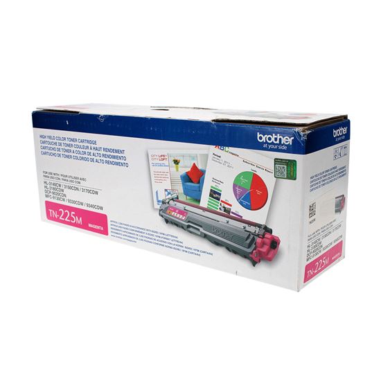 OEM Brother  (TN225M) Toner Cartridge, Magenta 2.2K High Yield 1