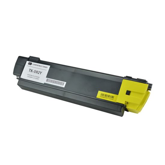 Compatible Kyocera Mita TK-592Y (1T02KVAUS0) Toner Cartridge, Yellow 5K Yield 1