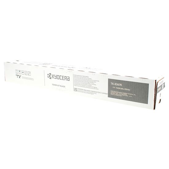 OEM Kyocera Mita TK-8367K (1T02YP0US0) Toner Cartridge, Black 25K Yield 1