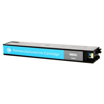 Remanufactured HP 980 (D8J07A) InkJet Cartridge, Cyan 6.6K Yield 1