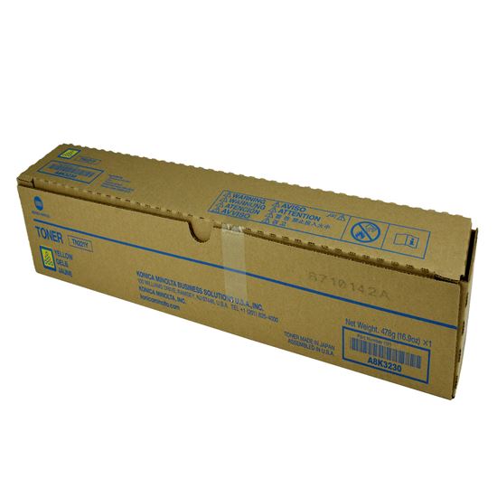 OEM Konica Minolta TN221Y (A8K3230) Toner Cartridge, Yellow 21K Yield 1