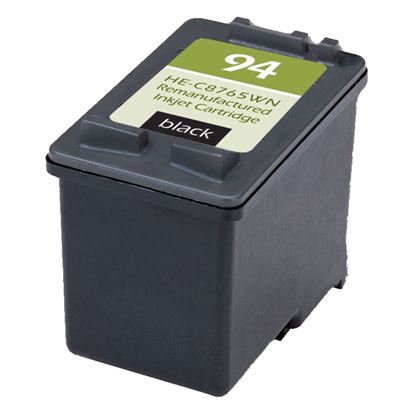 Remanufactured HP 94 (C8765WN) InkJet Cartridge, Black 480 Yield 1