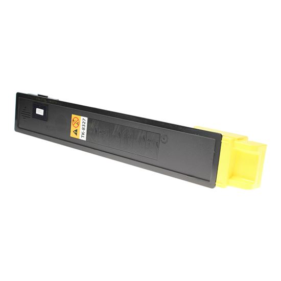 Compatible Kyocera Mita TK-8327Y (1T02NPAUS0) Toner Cartridge, Yellow 12K Yield, TAA Compliant, Made in USA 1