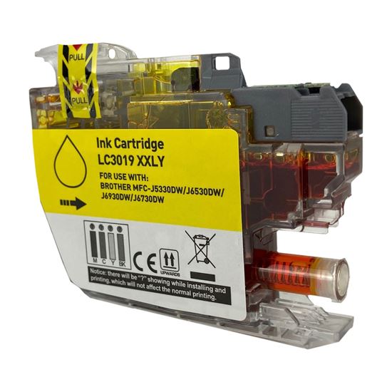Compatible Brother LC3019 XXL (LC3019Y) InkJet Cartridge, Yellow 1.5K Super High Yield 1