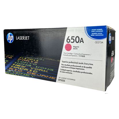 OEM HP 650A (CE273A) Toner Cartridge, Magenta 15K Yield 1