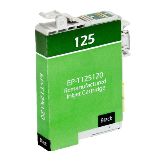 Remanufactured Epson 125 (T125120) InkJet Cartridge, Black 385 Yield 1