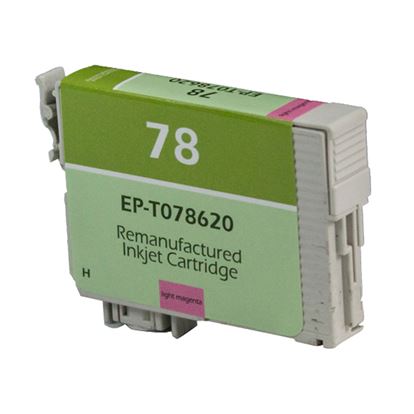 Remanufactured Epson 78 (T078620) InkJet Cartridge, Light Magenta 9ML 1