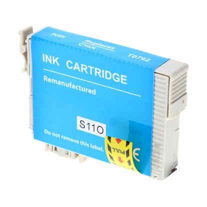 Remanufactured Epson 79 (T079220) InkJet Cartridge, Cyan 11ML 1