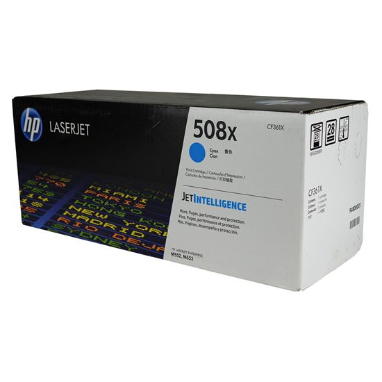 OEM HP 508X (CF361X) Toner Cartridge, Cyan 9.5K High Yield 1