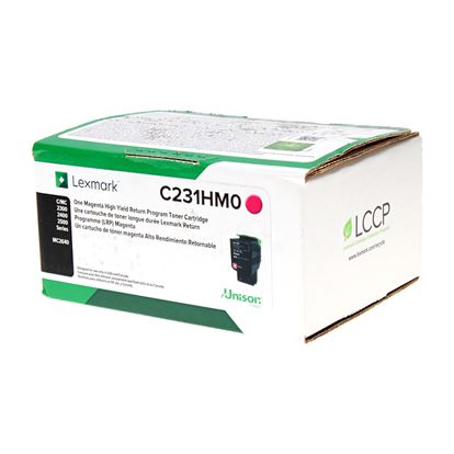 OEM Lexmark  (C231HM0) Toner Cartridge, Magenta 2.3K High Yield, Return Program 1