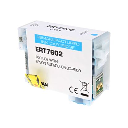 Remanufactured Epson 760 (T760220) Wide Format, Cyan 25.9ml Yield 1
