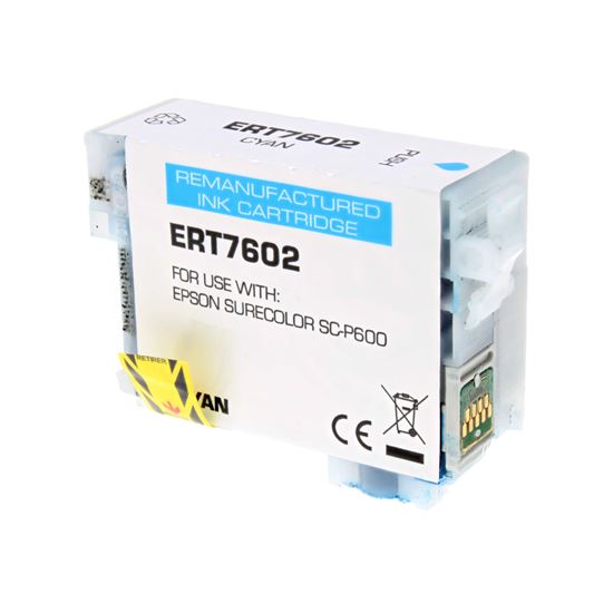 Remanufactured Epson 760 (T760220) Wide Format, Cyan 25.9ml Yield 1