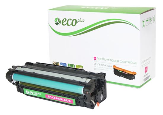 EcoPlus HP 507A (CE403A) Toner Cartridge, Magenta 6K Yield 1