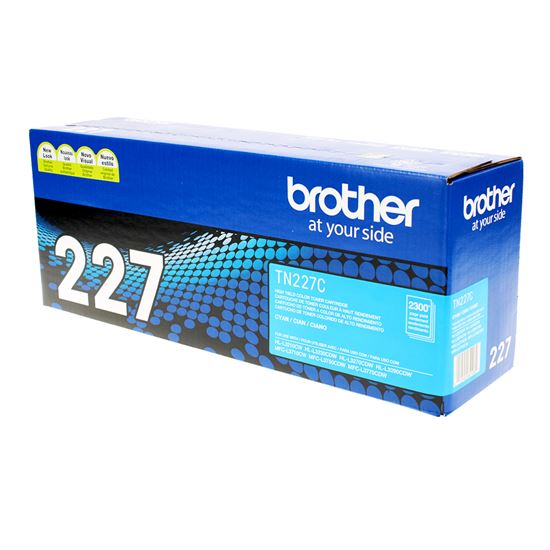 OEM Brother  (TN227C) Toner Cartridge, Cyan 2.3K High Yield 1