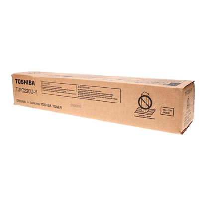 OEM Toshiba T-FC220U-Y (TFC220UY) Toner Cartridge, Yellow 38K Yield 1