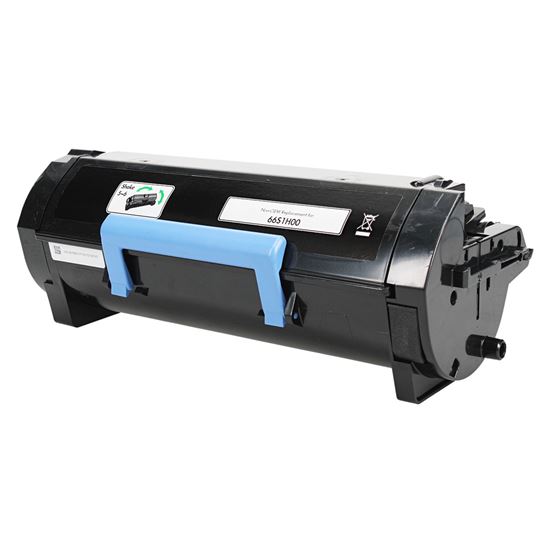 Reman Lexmark 661H (66S1H00) Toner Cartridge, Black 28.4K High Yield 1