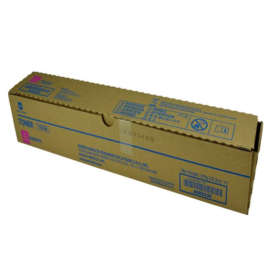 OEM Konica Minolta TN514M (A9E8330) Toner Cartridge, Magenta 26K Yield 1