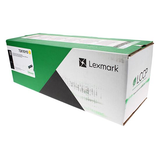 OEM Lexmark  (72K10Y0) Toner Cartridge, Yellow 8K Yield, Return Program 1