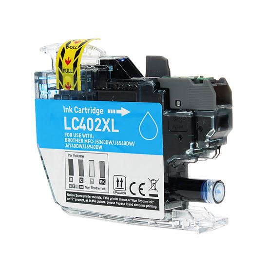 Compatible Brother LC402XLC Inkjet Cartridge, Cyan 1500 High Yield 1