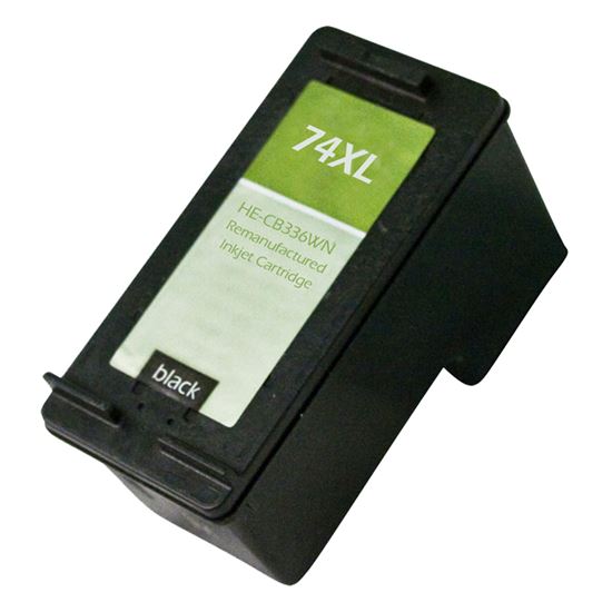 Remanufactured HP 74XL (CB336WN) InkJet Cartridge, Black 750 High Yield 1