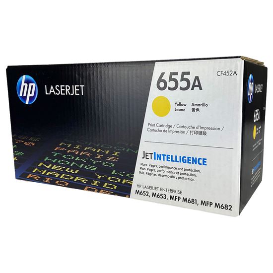 OEM HP 655A (CF452A) Toner Cartridge, Yellow 10.5K Yield 1