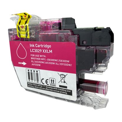 Compatible Brother LC3029 XXL (LC3029M) InkJet Cartridge, Magenta 1.5K Super High Yield 1