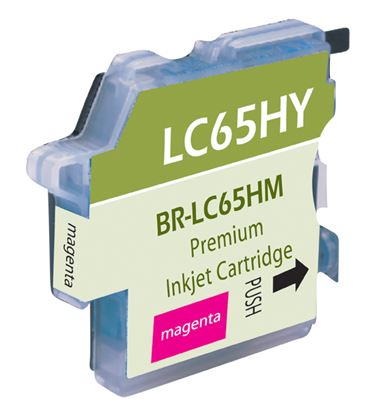 Compatible Brother LC65 (LC65M) InkJet Cartridge, Magenta 750 Yield 1