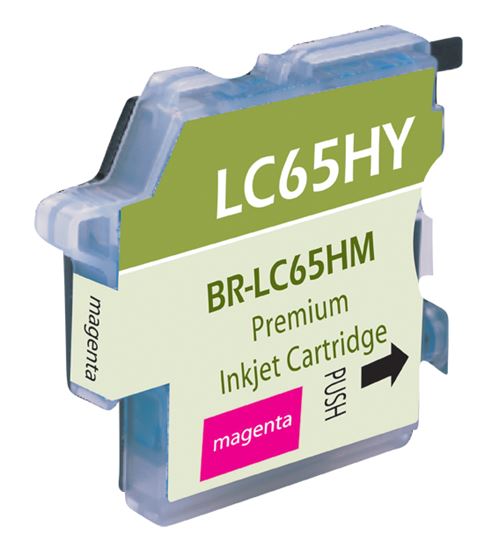 Compatible Brother LC65 (LC65M) InkJet Cartridge, Magenta 750 Yield 1