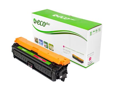 EcoPlus HP 650A (CE273A) Toner Cartridge, Magenta 15K Yield 1