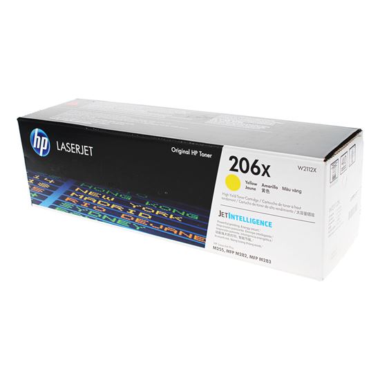 OEM HP 206X (W2112X) Toner Cartridge, Yellow 2.45K High Yield 1