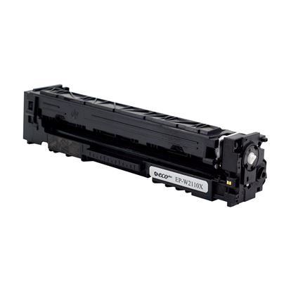 EcoPlus HP 206X (W2110X) Toner Cartridge, Black 3.15K High Yield, (Used OEM Chip), TAA Compliant 1