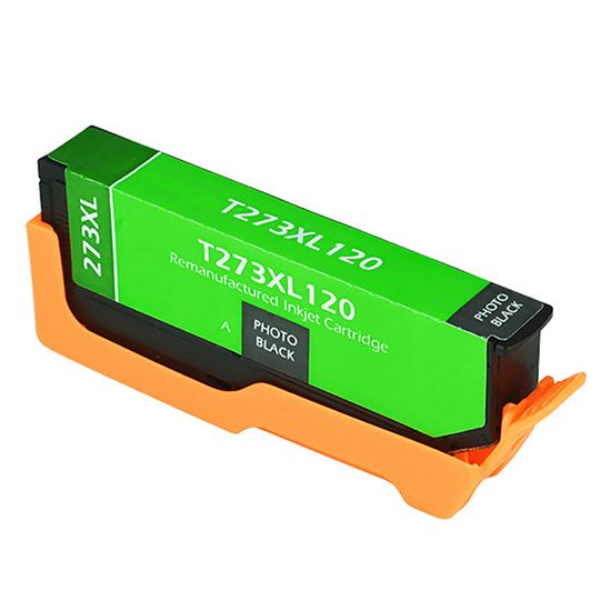 Remanufactured Epson 273XL (T273XL120) InkJet Cartridge, Photo Black 650 High Yield 1