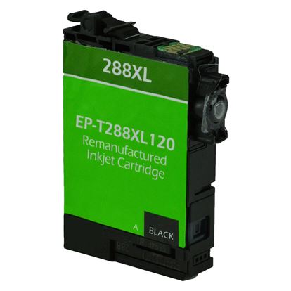 Remanufactured Epson 288XL (T288XL120) InkJet Cartridge, Black 500 High Yield 1