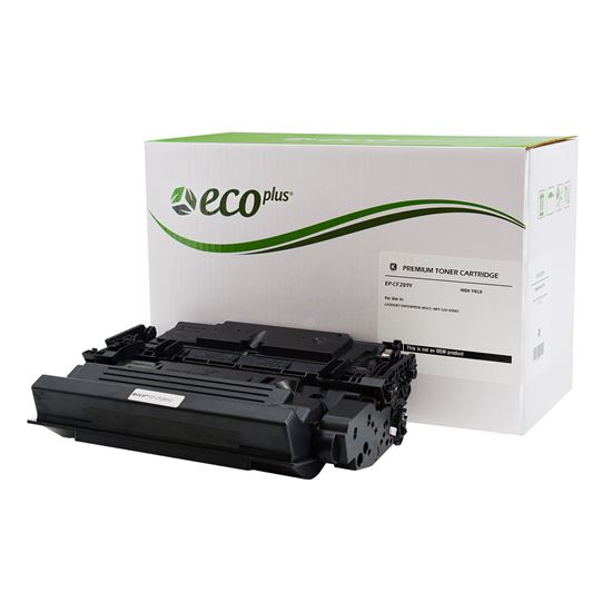 EcoPlus HP 89Y (CF289Y) Toner Cartridge, Black 20K Extra High Yield, (Used OEM Chip), TAA Compliant 1
