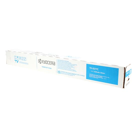 OEM Kyocera Mita TK-8377C (1T02XDCUS0) Toner Cartridge, Cyan 20K Yield 1