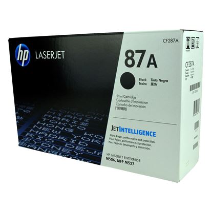 OEM HP 87A (CF287A) Toner Cartridge, Black 9K Yield 1