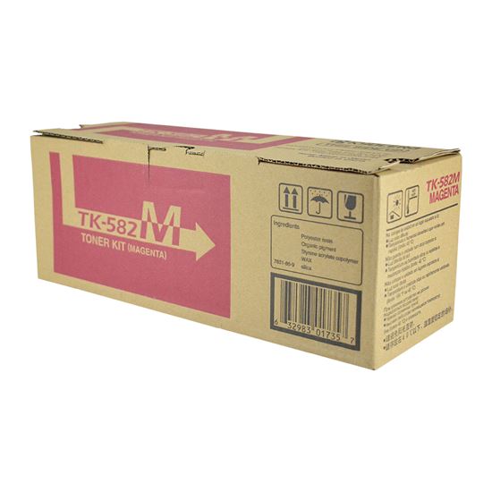 OEM Kyocera Mita TK-582M (1T02KTBUS0) Toner Cartridge, Magenta 2.8K Yield 1
