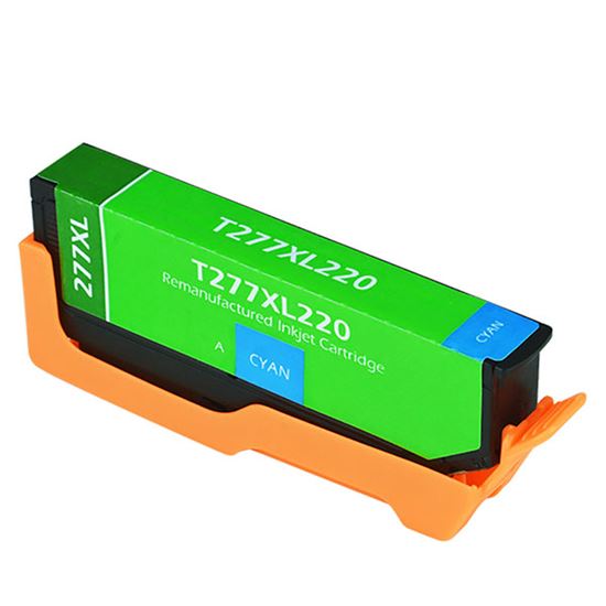 Remanufactured Epson 277XL (T277XL220) InkJet Cartridge, Cyan 740 High Yield 1