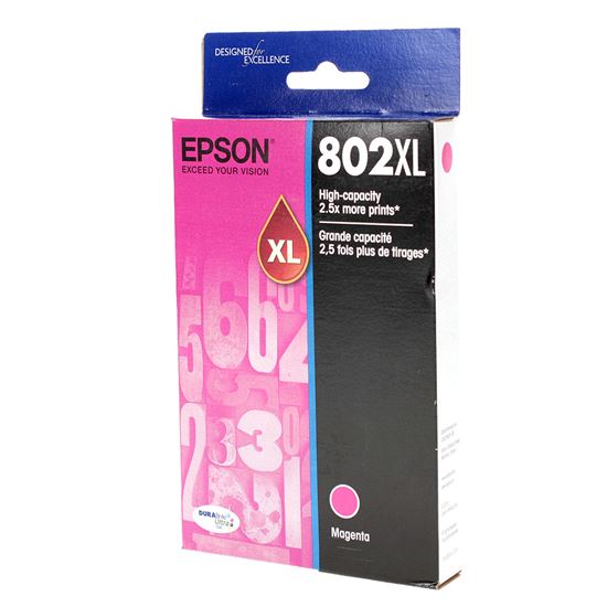 OEM Epson 802XL (T802XL320) Inkjet, Magenta 1.9K High Yield 1