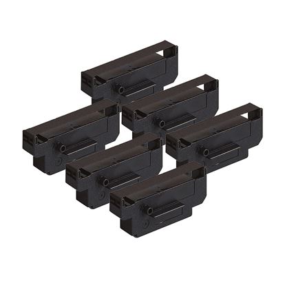 Compatible CITIZEN IR-51BR POS Ribbon, Black/Red, 6 Pack Value Pack 1