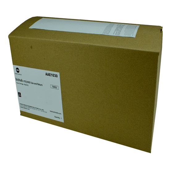 OEM Konica Minolta TNP63 (AAE1030) Toner Cartridge, Black 25K Yield, Return Program 1