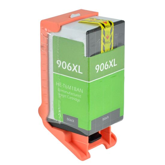 Remanufactured HP 906XL (T6M18AN) InkJet Cartridge, Black 1500 High Yield, ., Bulk (No Box) 1