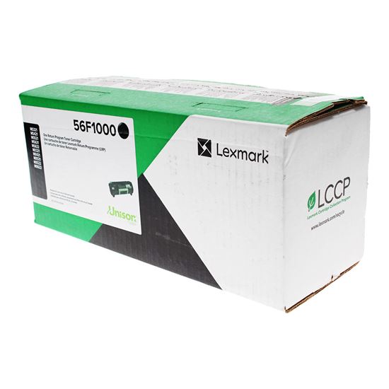 OEM Lexmark  (56F1000) Toner Cartridge, Black 6K Yield, Return Program 1