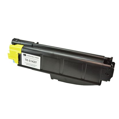 Compatible Kyocera Mita TK-5142Y (1T02NRAUS0) Toner Cartridge, Yellow 5K Yield 1
