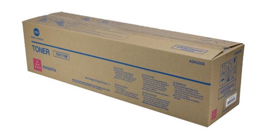 OEM Konica Minolta TN711M (A3VU330) Toner Cartridge, Magenta 31.5K Yield 1
