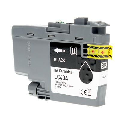 Compatible Brother LC404BK Inkjet Cartridge, Black 750 Yield 1