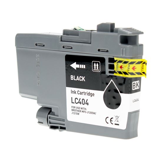 Compatible Brother LC404BK Inkjet Cartridge, Black 750 Yield 1