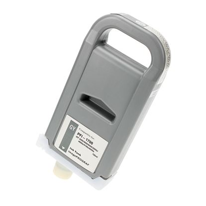 Remanufactured Canon PFI-1700GY (0781C001) Wide Format, Gray 700ml 1