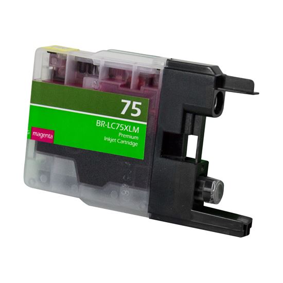 Compatible Brother LC75 (LC75M) InkJet Cartridge, Magenta 600 High Yield 1
